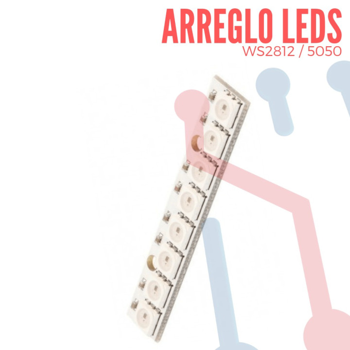 Arreglo LED WS2812 5050 RGB (8BIT)