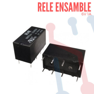Rele de ensamble 6V 8 pines 1A