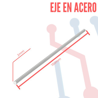 Eje Acero 2x150 mm