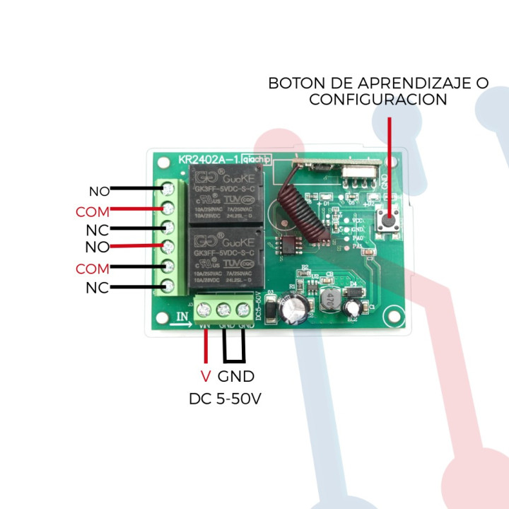 Suiche Inalámbrico de 2 canales