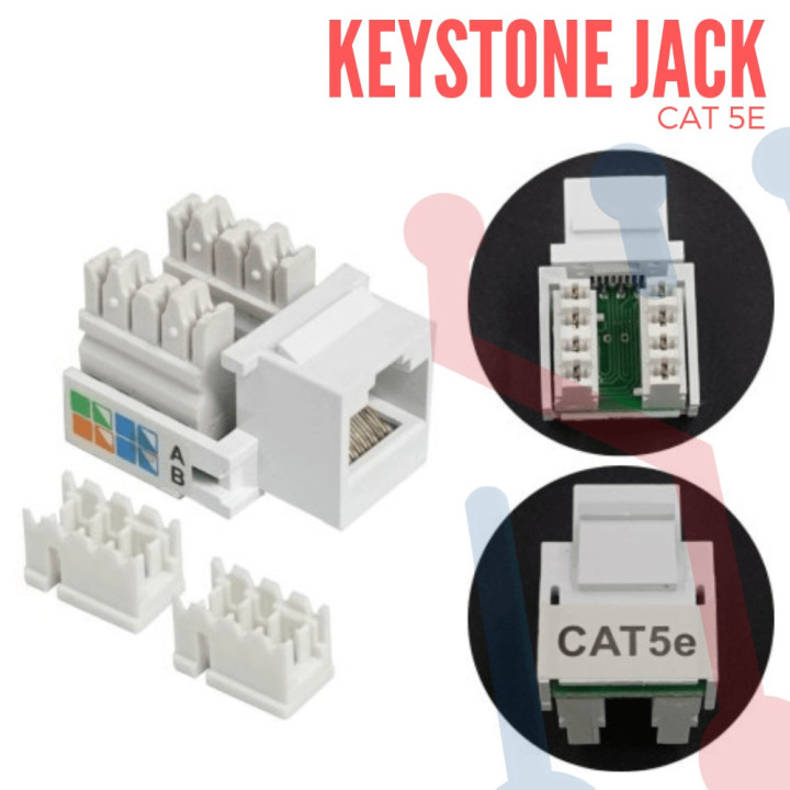 Jack Modular RJ45 CAT5E Blanco