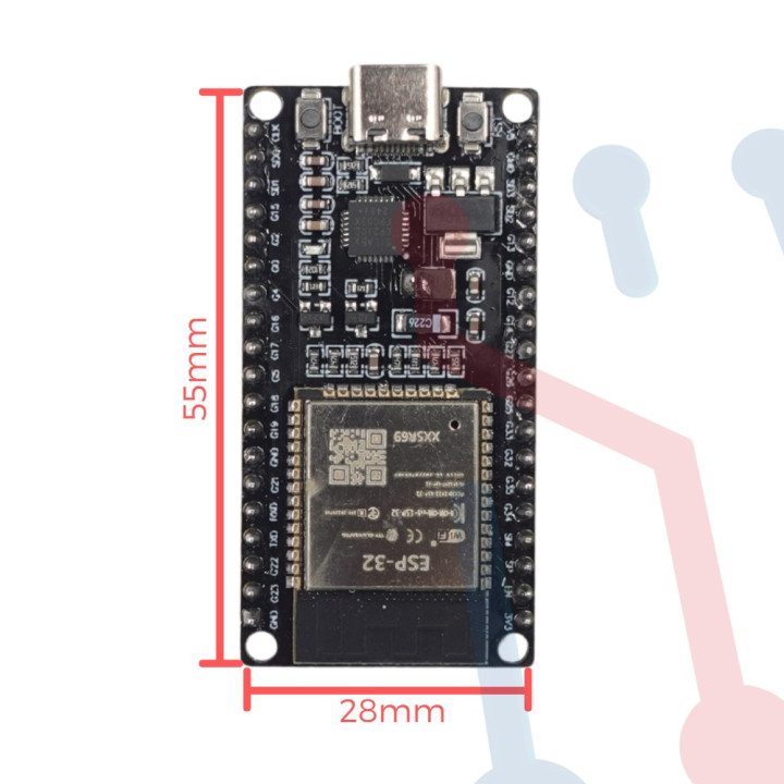 Modulo WIFI ESP32-WROOM (38 Pines)
