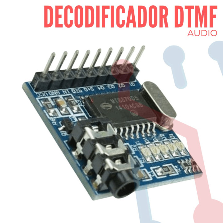 Módulo decodificador de DTMF (MT8870)