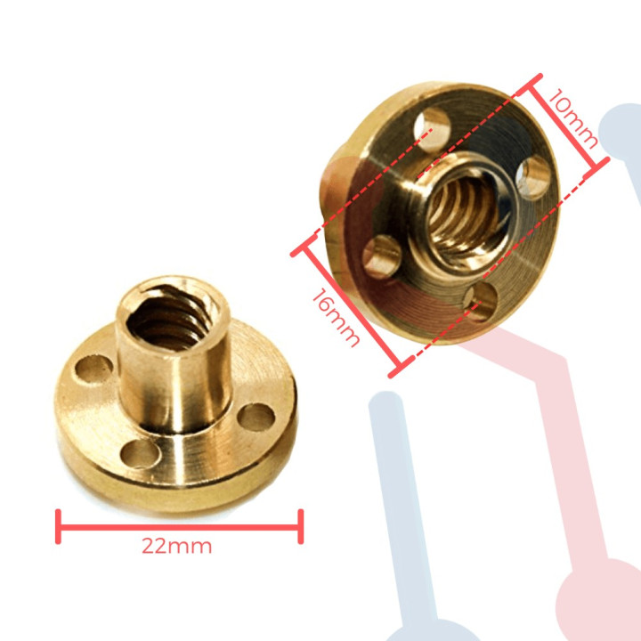 Tuerca Tornillo Trapezoidal T8