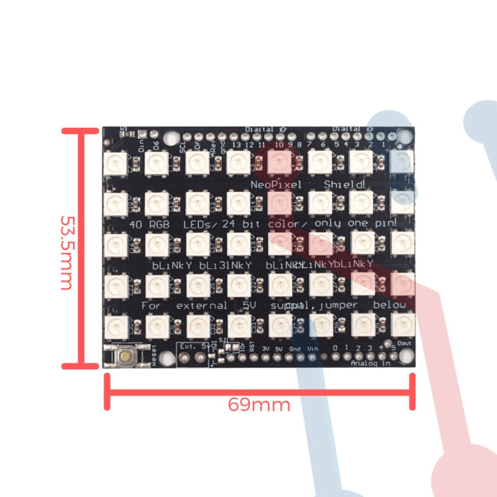 Matriz LED WS2812 8X8