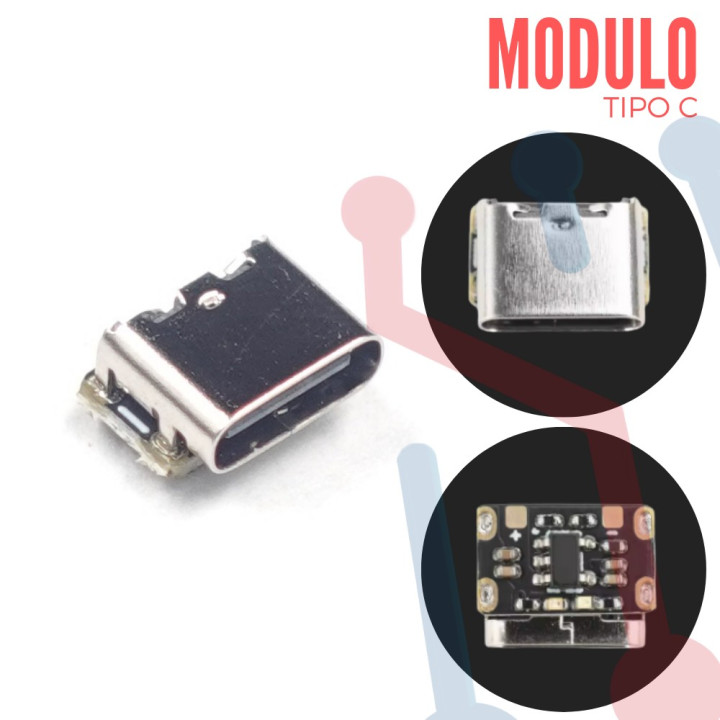 Módulo de Carga Baterías Li-ion USB-C