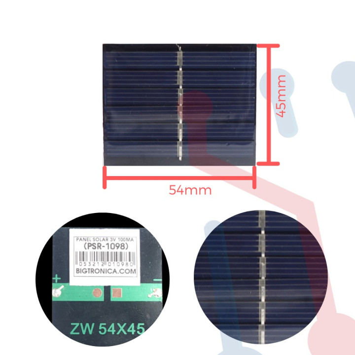 Panel Solar Ensamble 3V 100mA