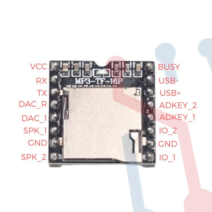 Modulo Reproductor MP3 DFPLAYER