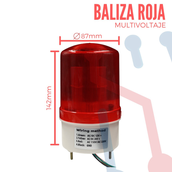 Baliza de Emergencia  Multivoltaje