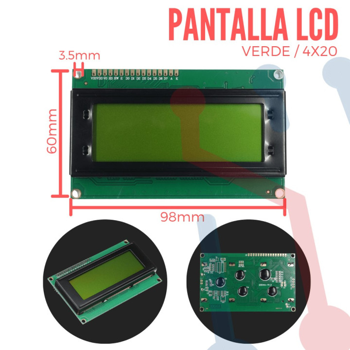 Display LCD 4X20 Backlight Verde