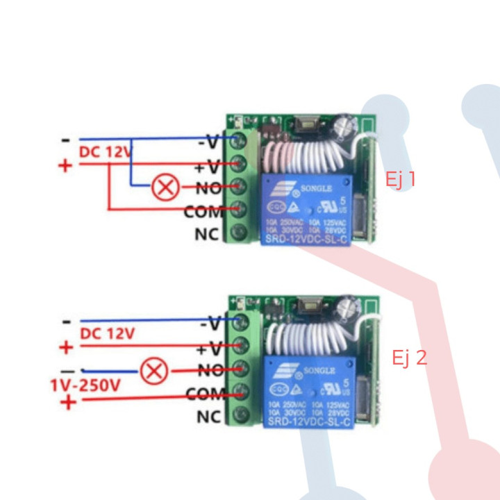 Modulo Receptor 1 CH 433Mhz