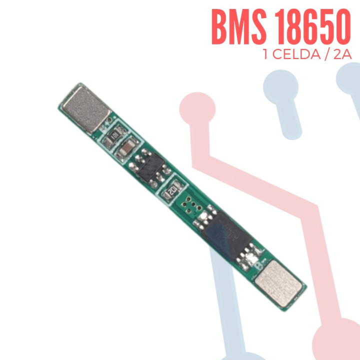 Circuito de Carga BMS Li-ion LiPo 18650 1S