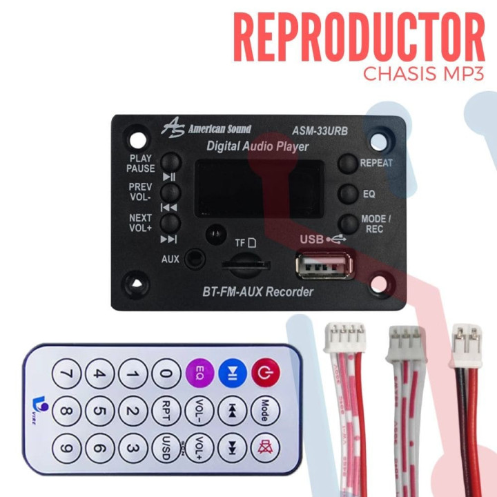Reproductor MP3 Bluetooth para Chasis