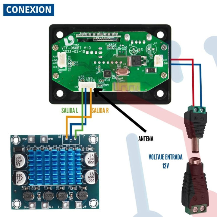 Reproductor MP3 Bluetooth para Chasis