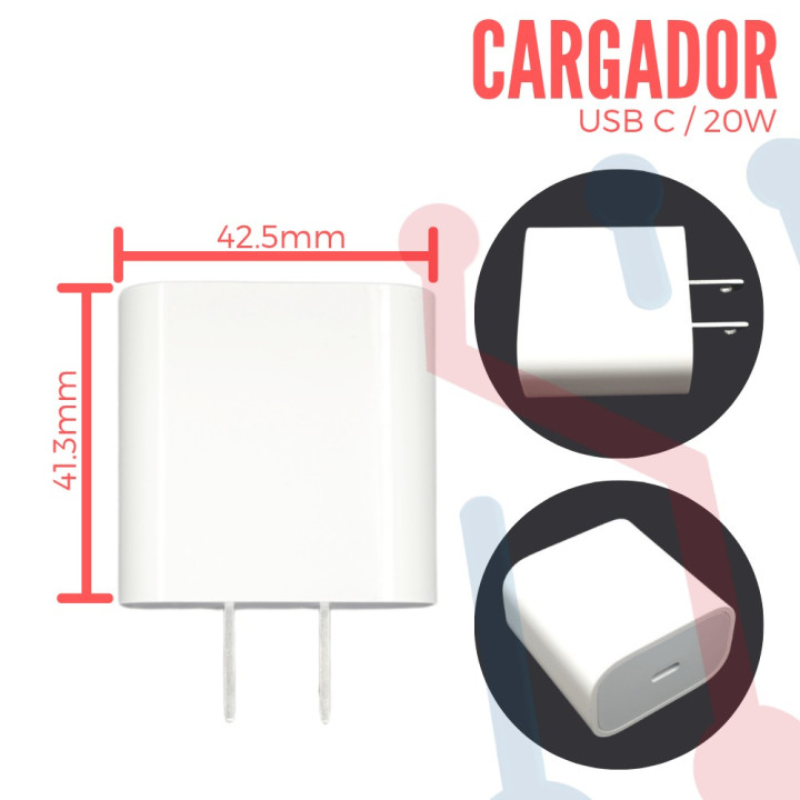 Cargador USB de 20W