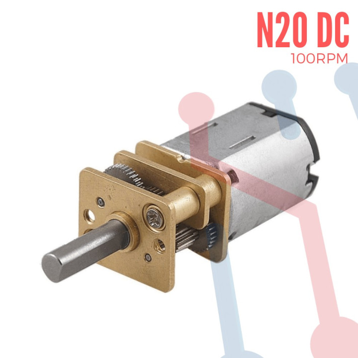 Micro Motorreductor 6V 100rpm 1.8Kg/cm