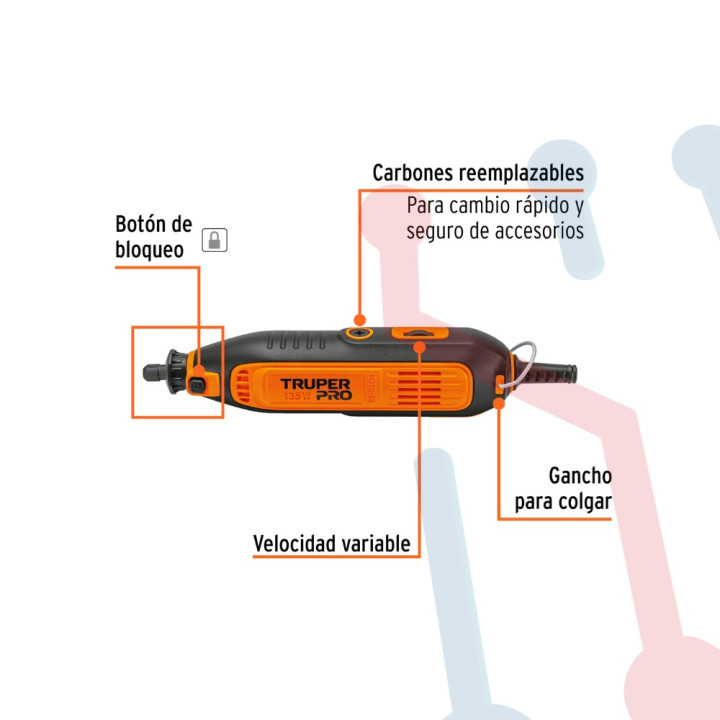MotoTool 135W Truper 97 Piezas