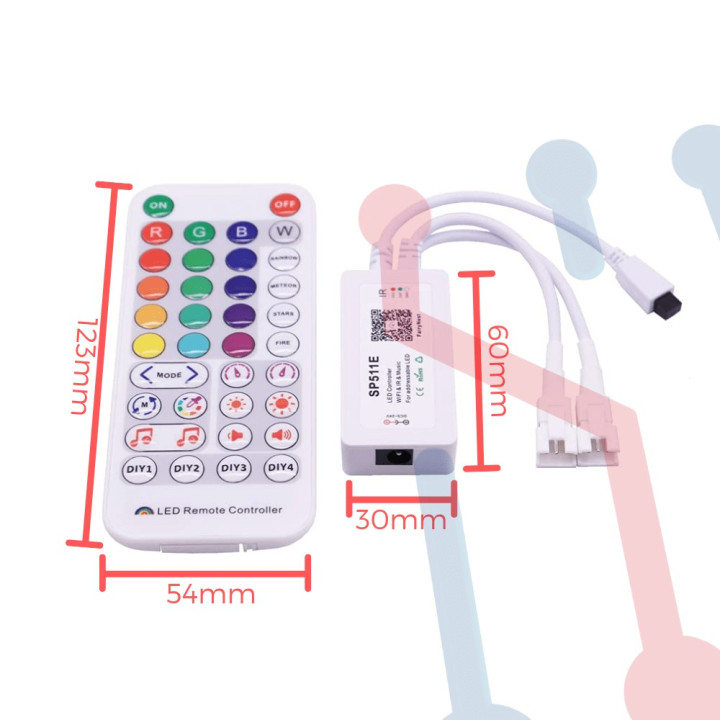 Controlador WIFI RGB SP511E 