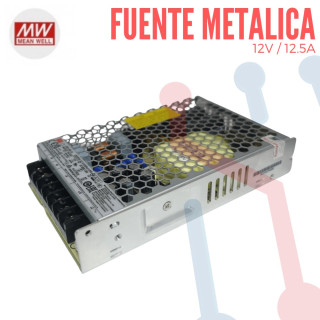 Fuente  12V 12.5A Mean Well
