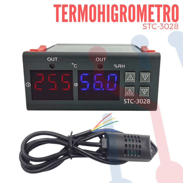 Termohigrómetro STC-3028