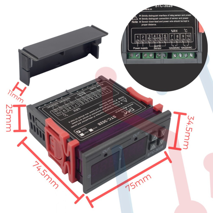 Termohigrómetro STC-3028