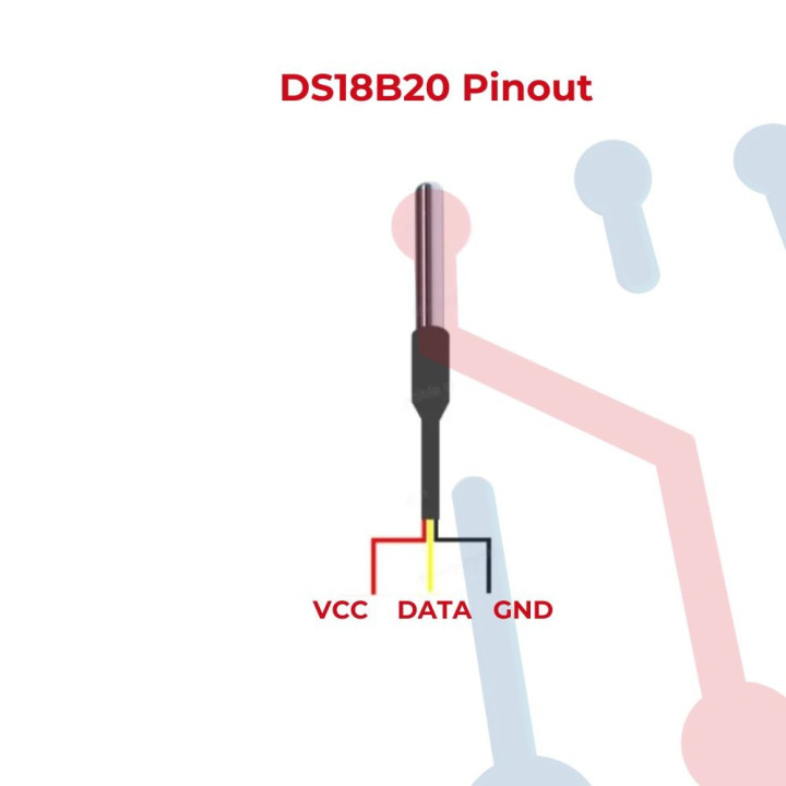 Sensor de Temperatura DS18B20 en Sonda 3 Metros