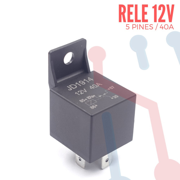 Rele Vehicular 12V 5Pin 40A