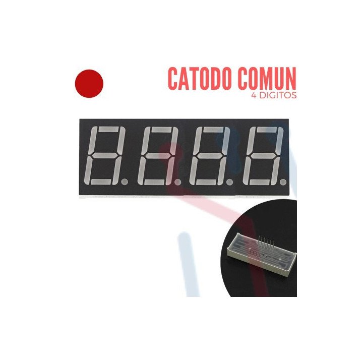 Display Cátodo Común 4 Digitos 0.56"