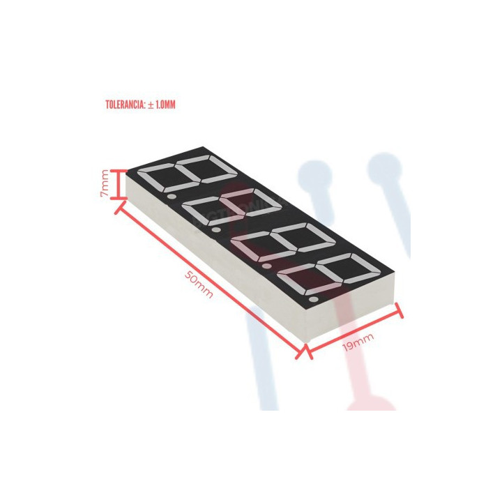 Display Cátodo Común 4 Digitos 0.56"