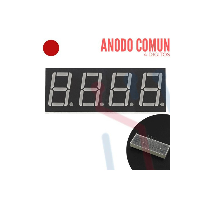 Display Ánodo Común 4 Digitos 0.56"