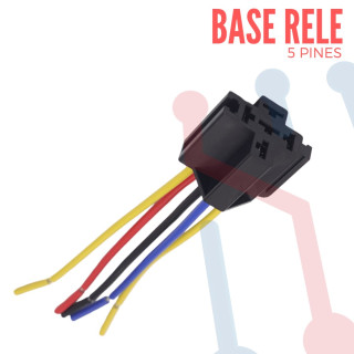 Base para Relevo 5 Pines Negro