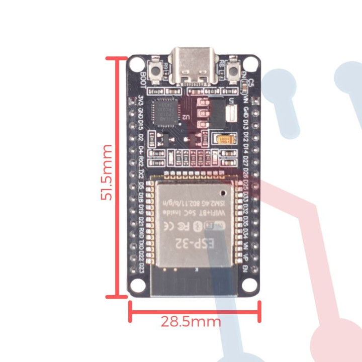 Modulo WIFI ESP32-CP2102 (30Pines)