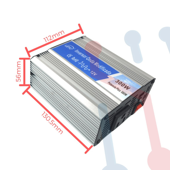 Inversor (Onda modificada) DC/AC 12V 300W-LEYU