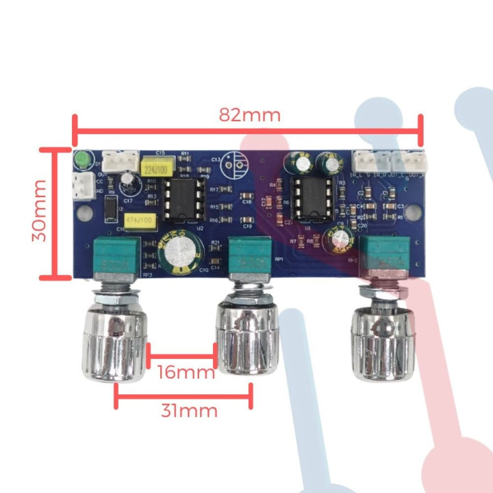 Preamplificador Estéreo 4CH (XH-M164)