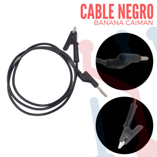 Cable Banana Caiman (4MM) Negro