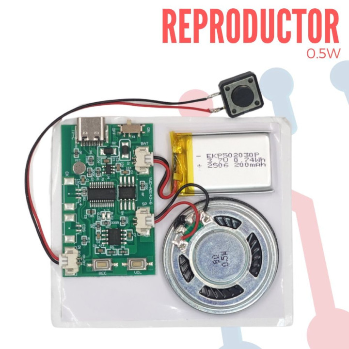 Módulo de Grabación y Reproducción  MP3 8M
