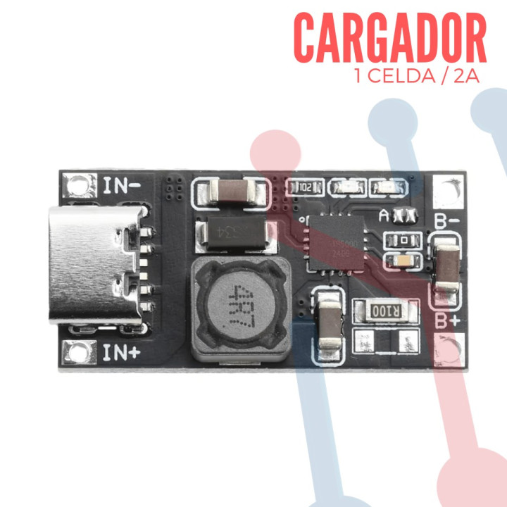 Cargador TP5000 2A 1S para 18650