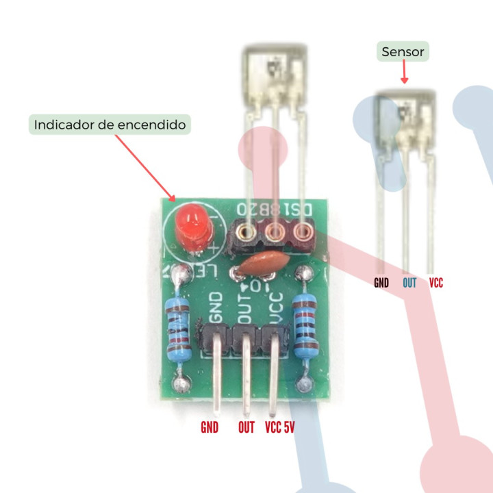 Receptor Láser de Tubo no Modulador