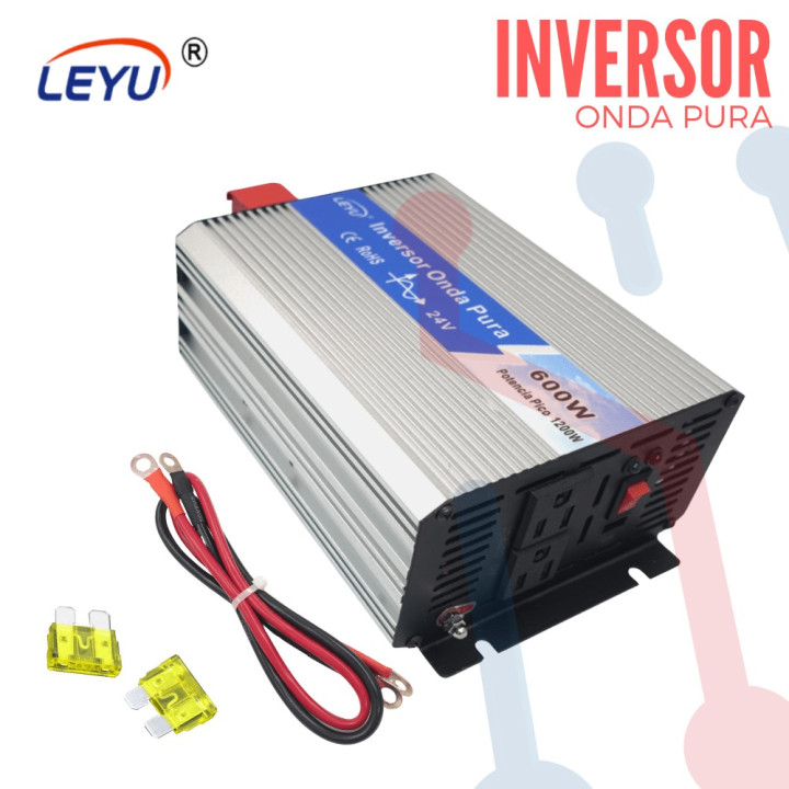Inversor (Onda pura) DC/AC 24V 600W-LEYU