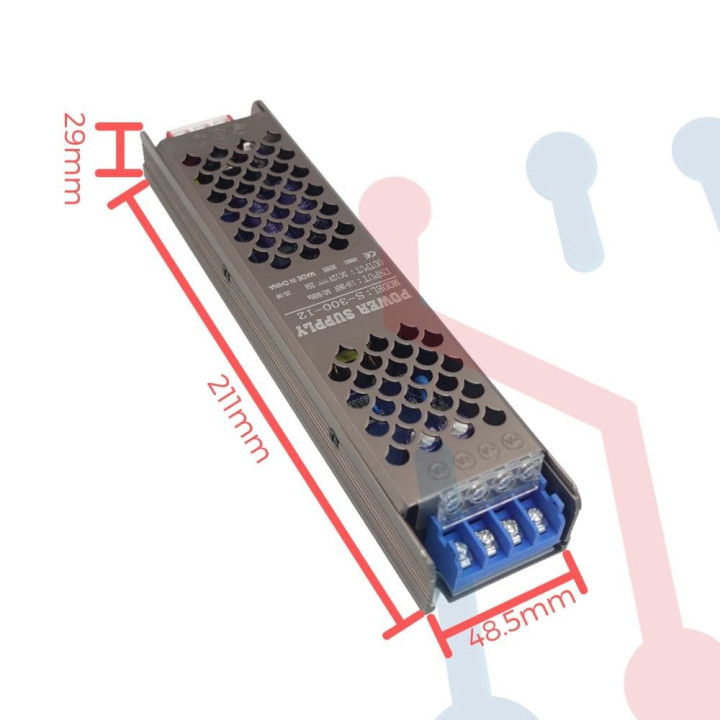 Fuente Suicheada 12V 25A 300W