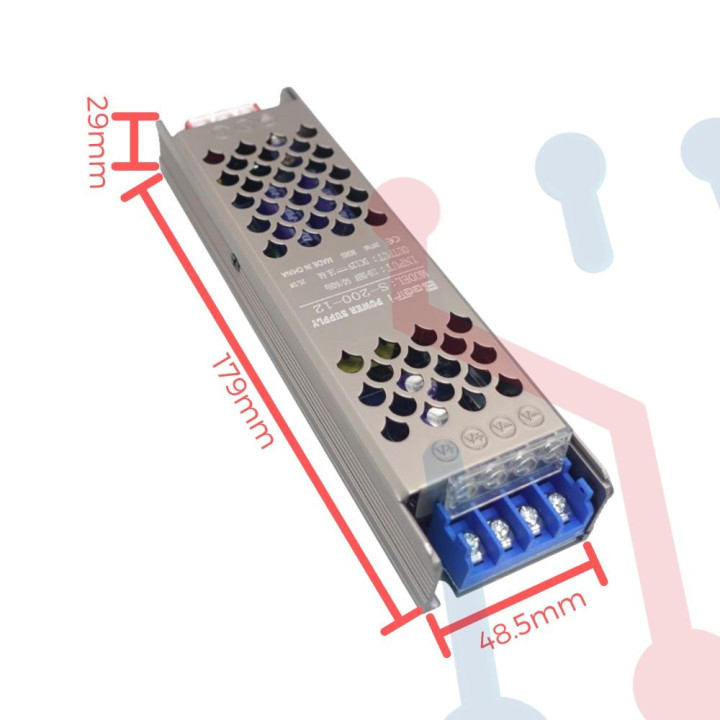 Fuente Suicheada 12V 16.6A 200W