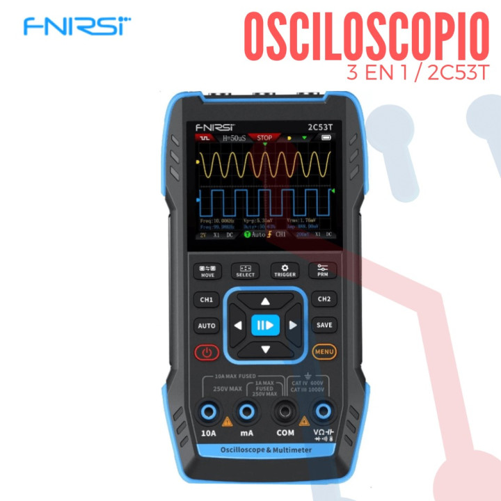 Osciloscopio 50MHz FNIRSI-2C53T