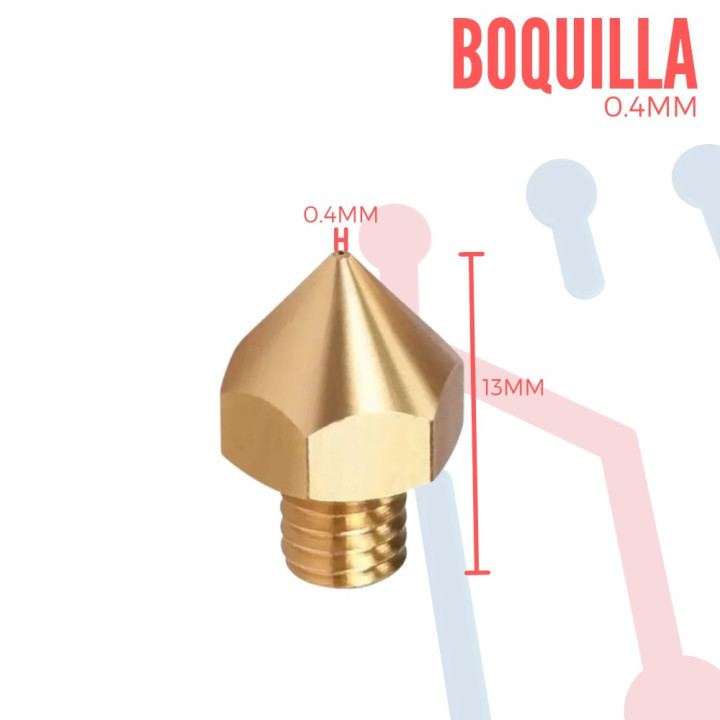 Boquilla Extrusor 0.4mm 1.75mm