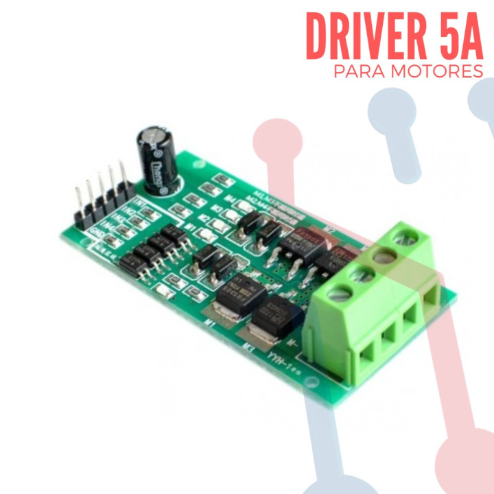 Driver Puente H para 1 Motor DC  5V-27V 5A