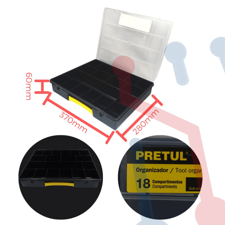 Caja Organizadora Truper 370x280x60mm