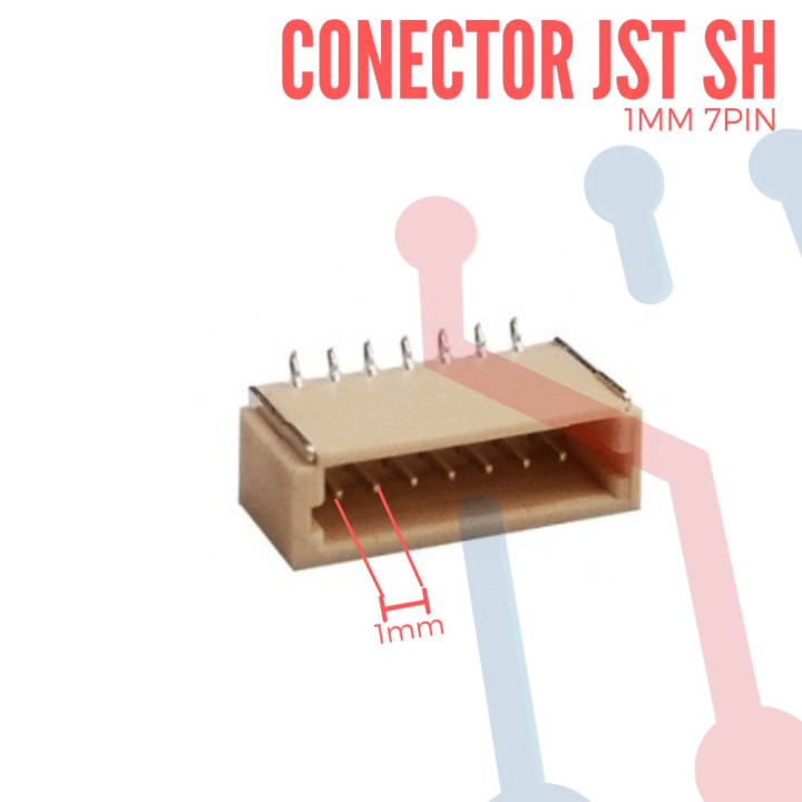 Conector JST GH 7Pin Macho de 1.25mm