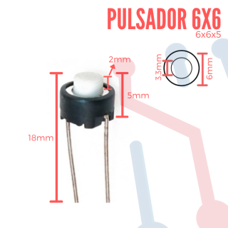 Pulsador 6x6x5mm