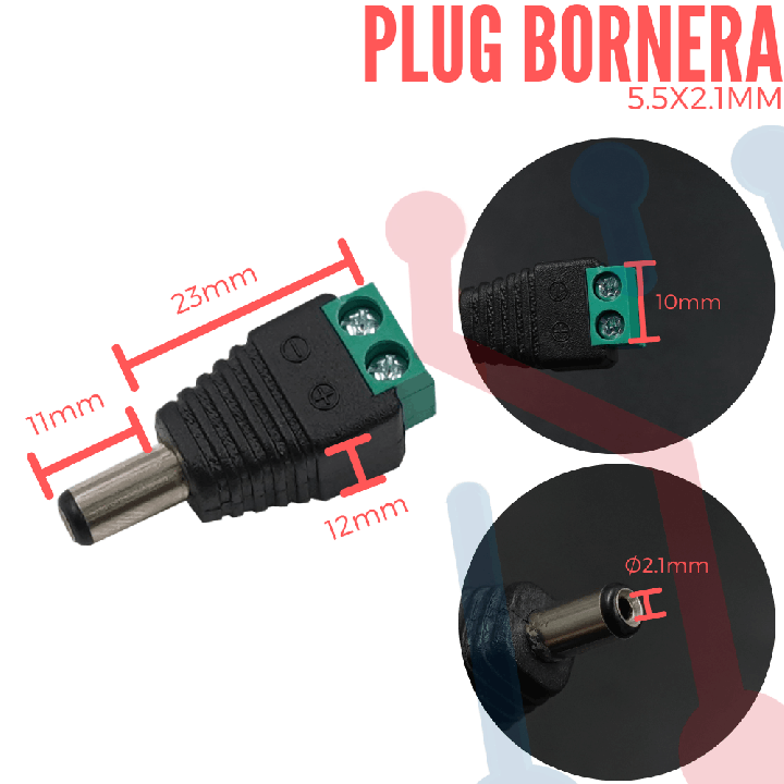 Plug Bornera 5.5X2.1MM
