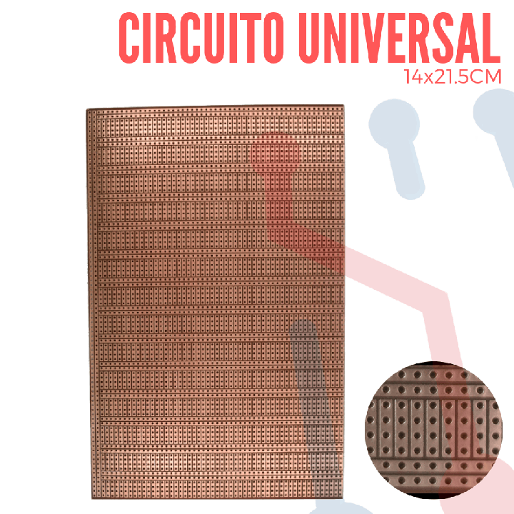 Circuito Impreso Universal 14X21.5cm (CL-012)