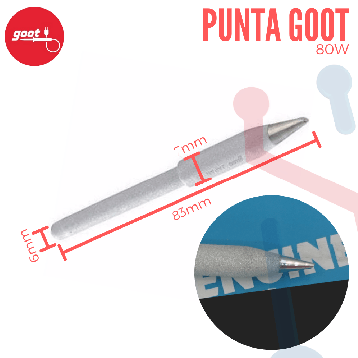 Punta Ceramica 80W Goot (RD-67BC)